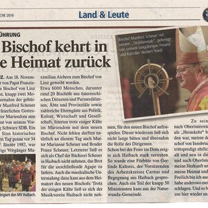 Amtseinführung Bischof Manfred