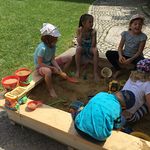 Die Sandkiste kam bei allen Kindern gut an!