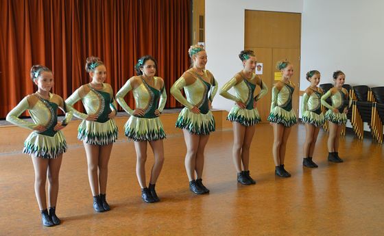 Darbietung der Garde Turniergruppe