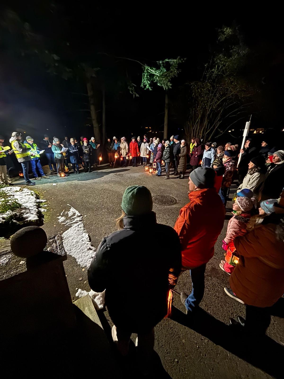 Stationen entlang des Weges