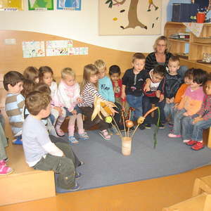 Gemüsetheater im Kindergarten