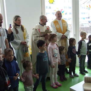 Segnung des Kindergartenzubaus