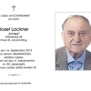 gestorben am 16. September 2018