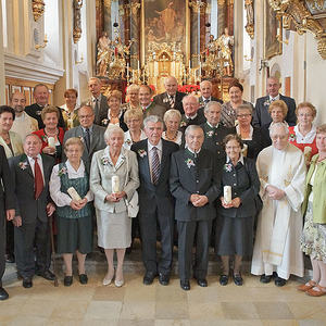 Jubilare mit 65-, 60- und 50igsten Hochzeitstag