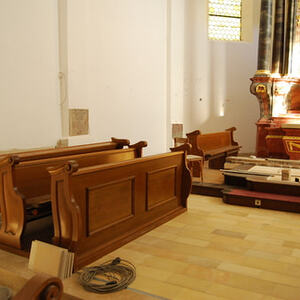 Innenrenovierung der Kirche 2011