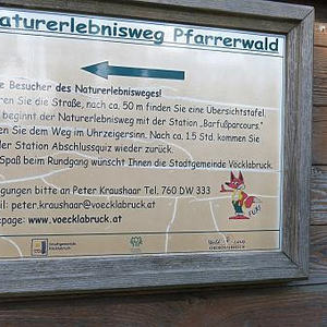 Naturerlebnisweg Pfarrwald Vöcklabruck