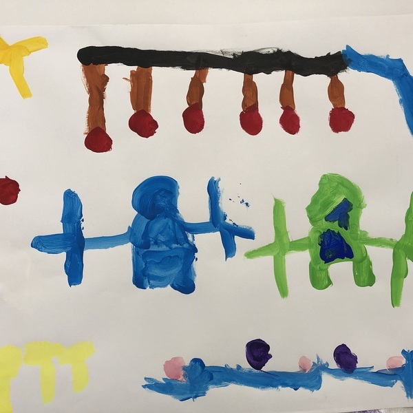 selbstgemaltes Kinderbild