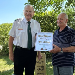 Katharina  und Alois Schreiner werden 80