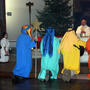 Sternsinger bei den Gottesdiensten