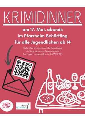 Krimidinner am 17. Mai 2026