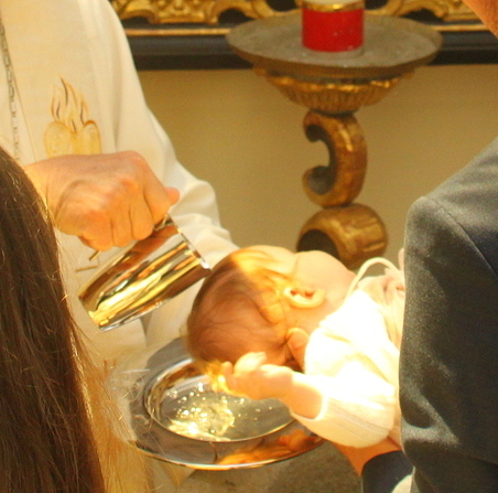 Taufe in der Pfarrkirche St. Peter, Juli 2022