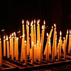 brennende Kerzen