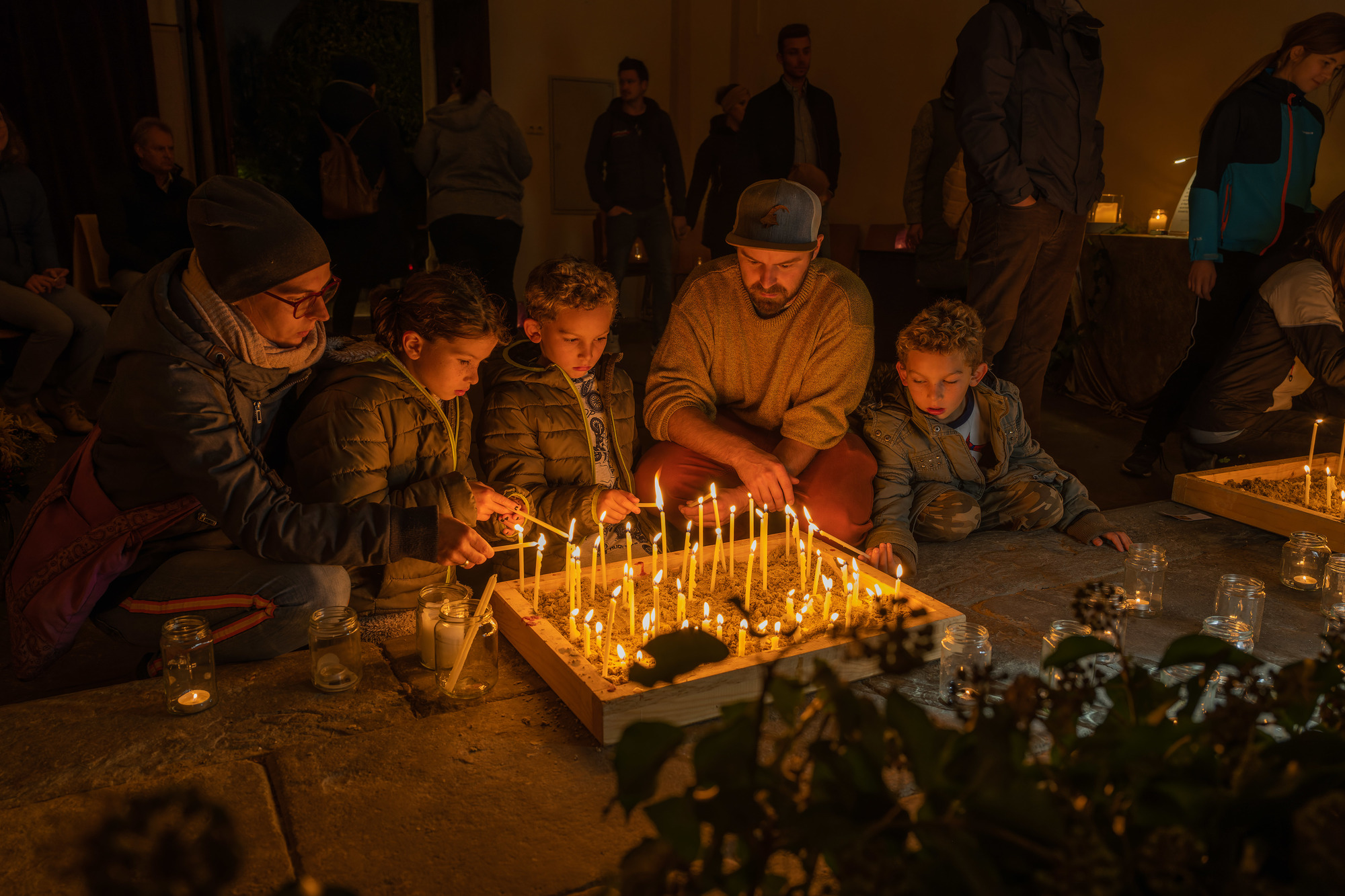 Station in der Friedhofskapelle