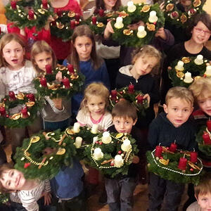 Froschgoscherl_Adventkranzbinden