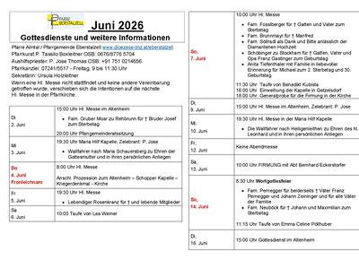 Monatsplan Juni 2026