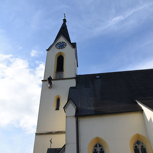 Wilfried in luftiger Höhe