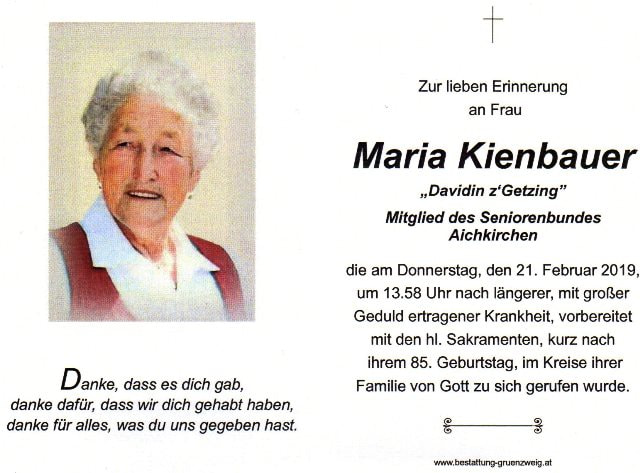 Maria Kienbauer