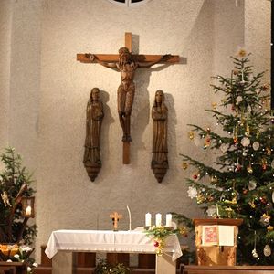 Kirchenschmuck am Hl. Abend in St. Quirinus