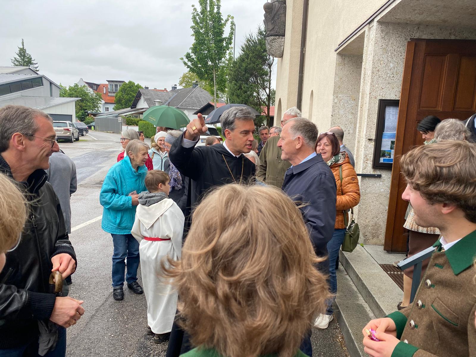 Besuch Abt Bernhard