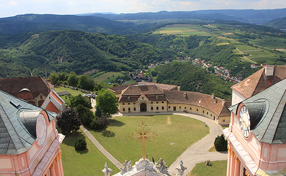 Herrliche Landschaft rund um Stift Göttweig