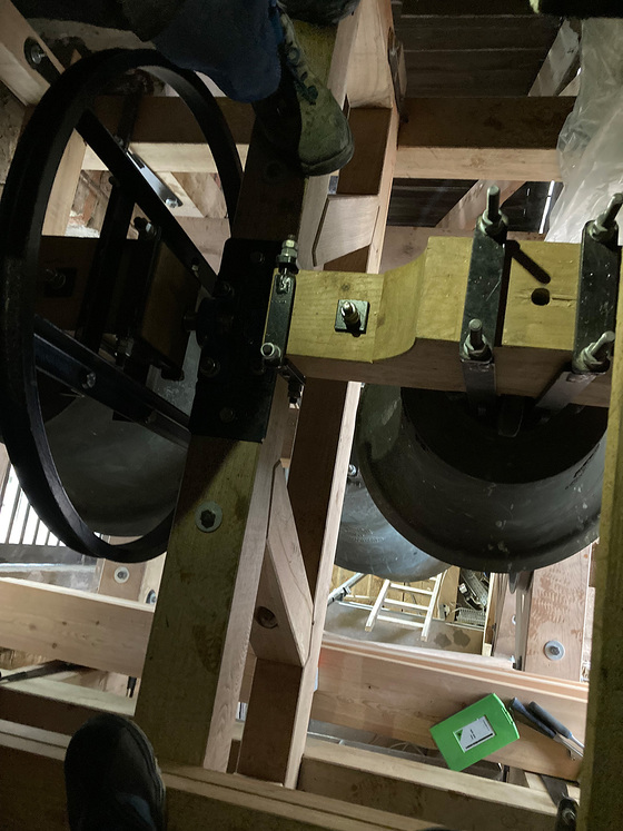 DFK/Robert Wöss Neuer Glockenstuhl für Nussdorf am Attersee