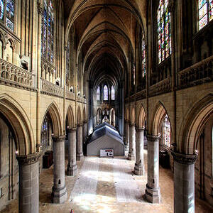 Ein Zelt im Linzer Mariendom