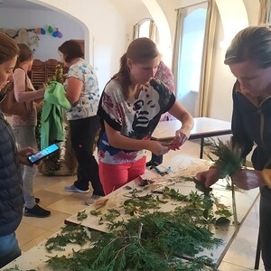 Erntedankkrone binden