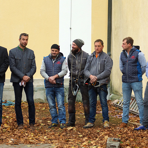 Kirchturmkreuzsteckung