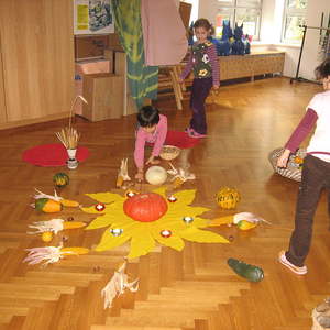 Gemüsetheater im Kindergarten