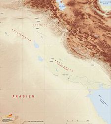 Begehbare Landkarte Mesopotamien - Babylonien