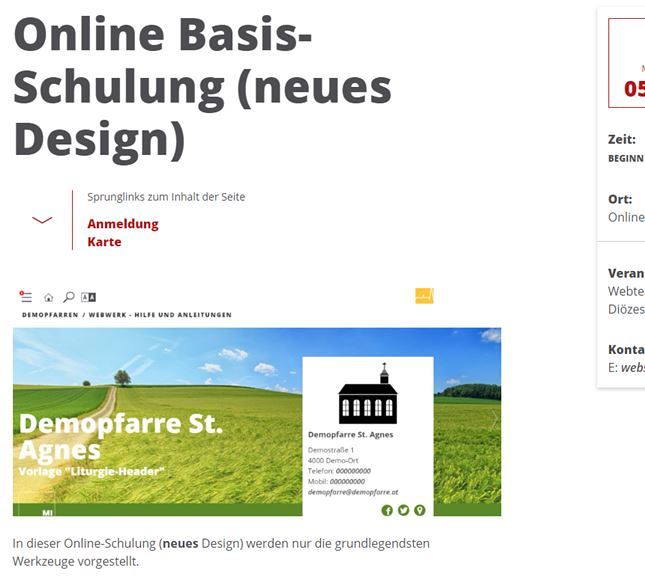 Termin / © Websupport/Diözese Linz Termin