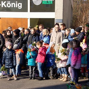 Palmbuschenbinden und Verkauf