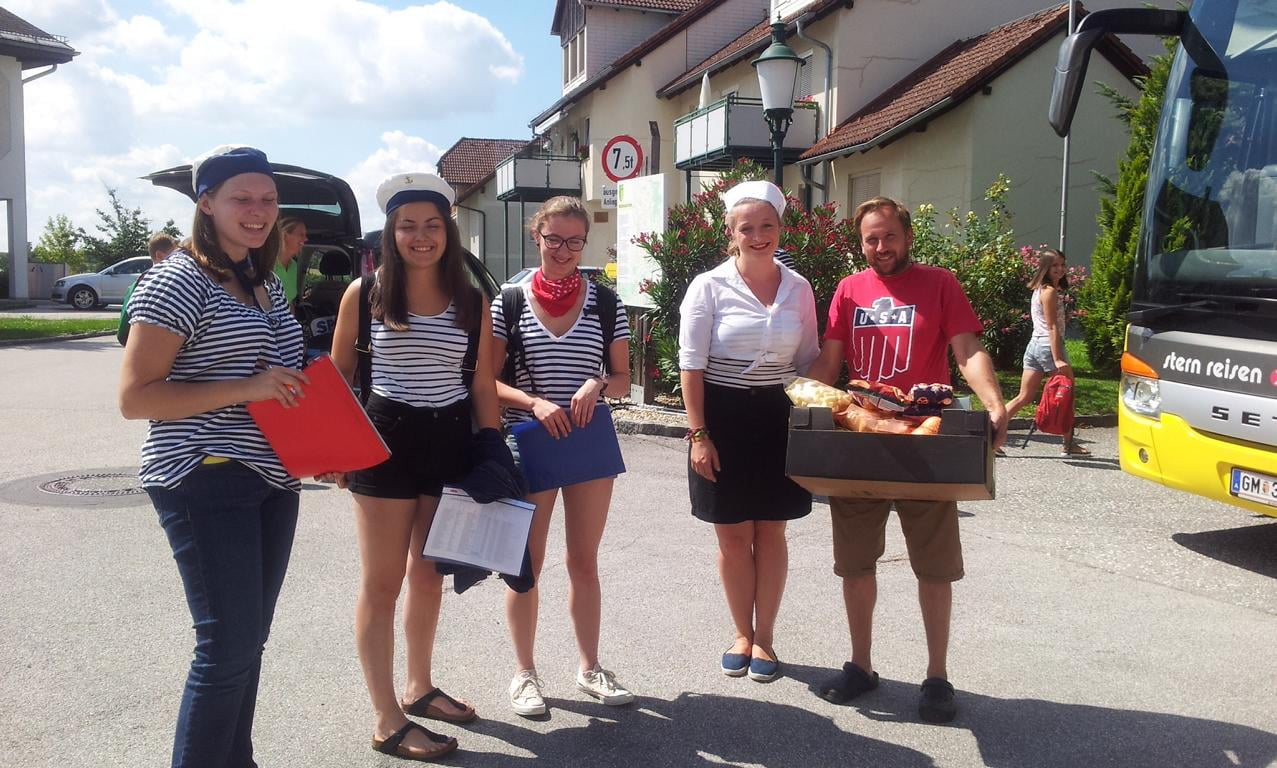 Einige Betreuer auf der Reise um die Welt