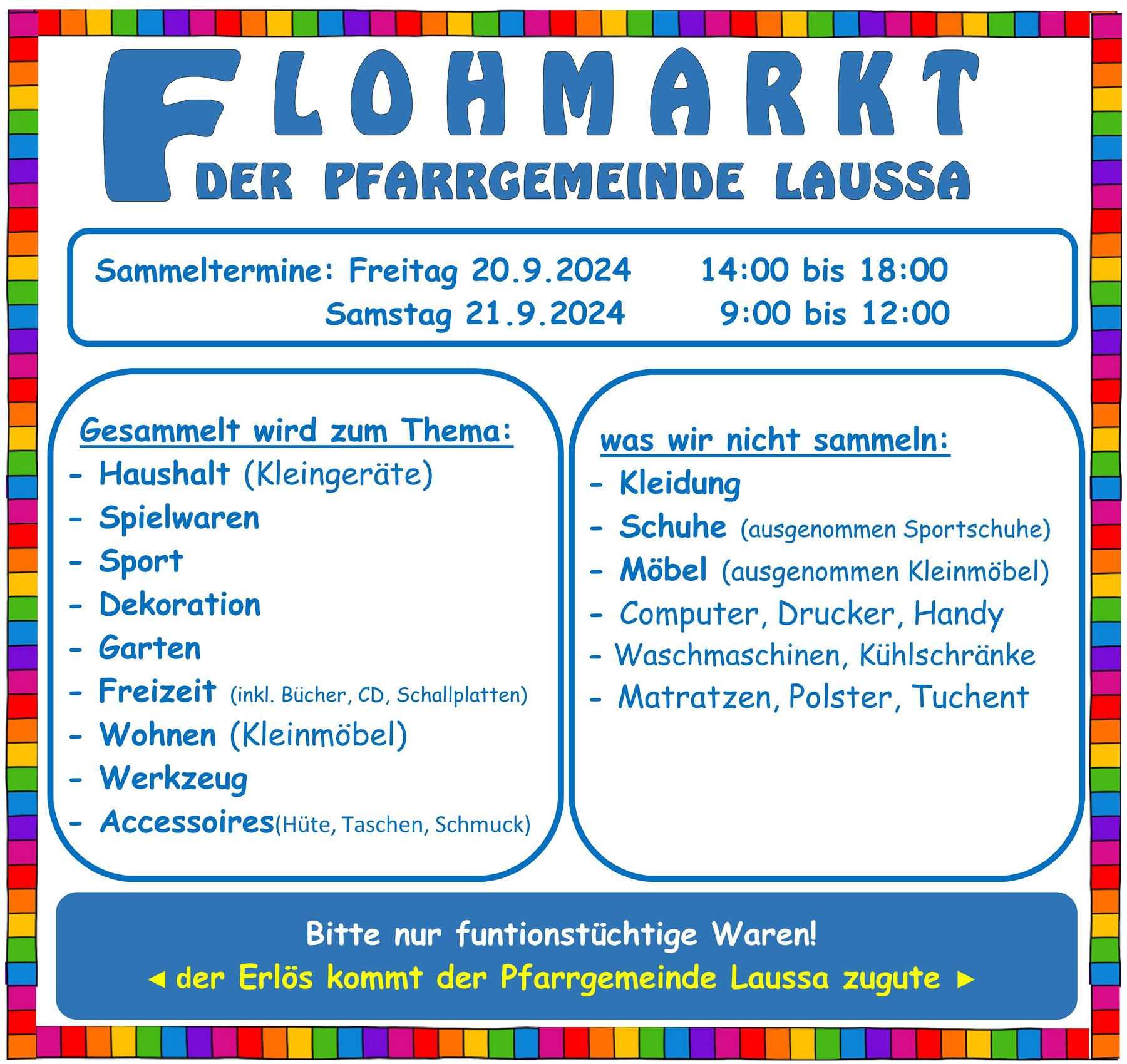 Flohmarkt Sammeltermine / Erich Müller Flohmarkt Sammeltermine