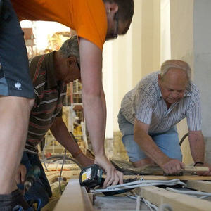 Impressionen vom Bodenverlegen am 09.08.2016