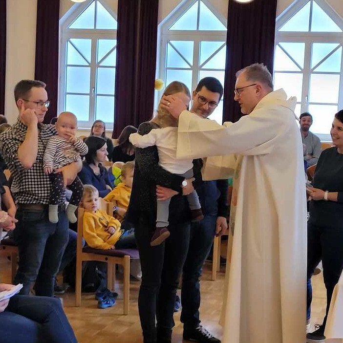 Lichtmessfeier der Täuflinge