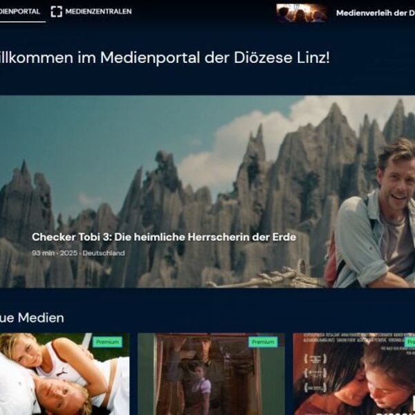 Screenshot Medienzentralen