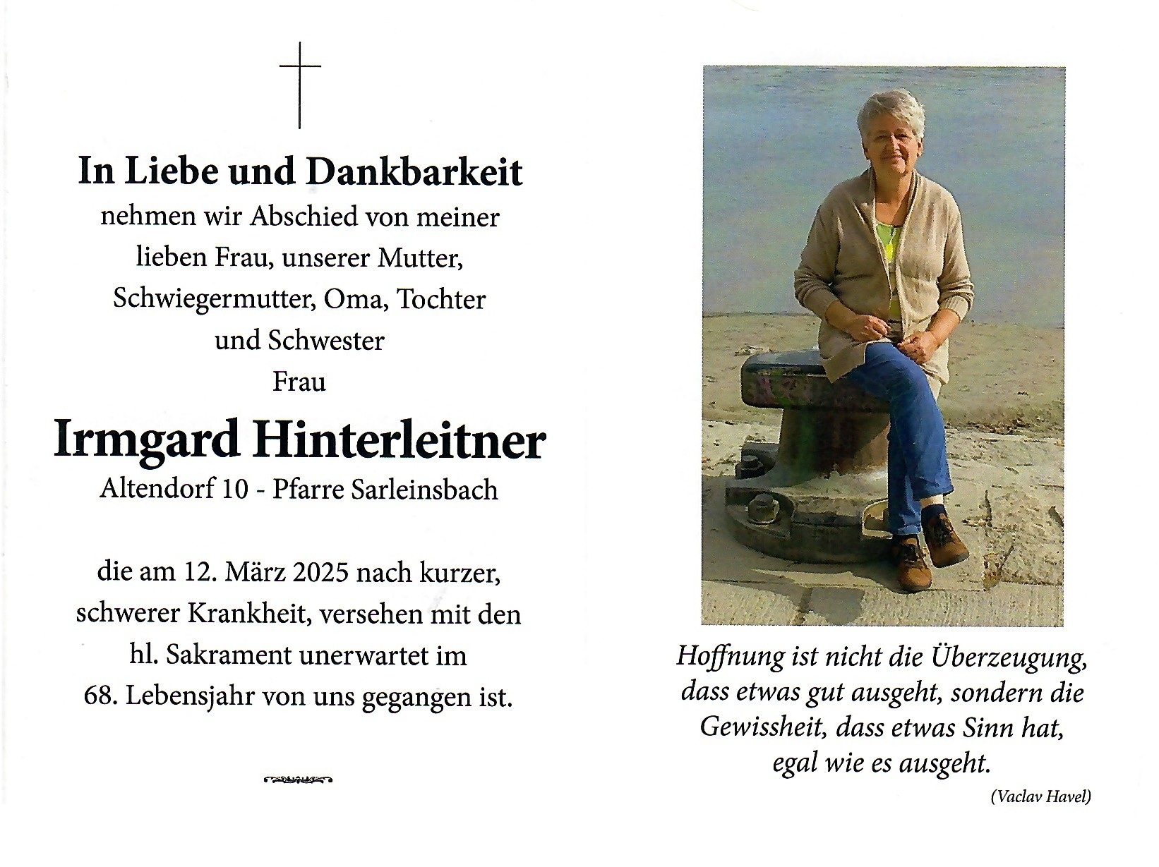 Irmgard Hinterleitner / Pfarre