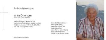 Anna Osterkorn / © Pfarrgemeinde Kopfing Anna Osterkorn