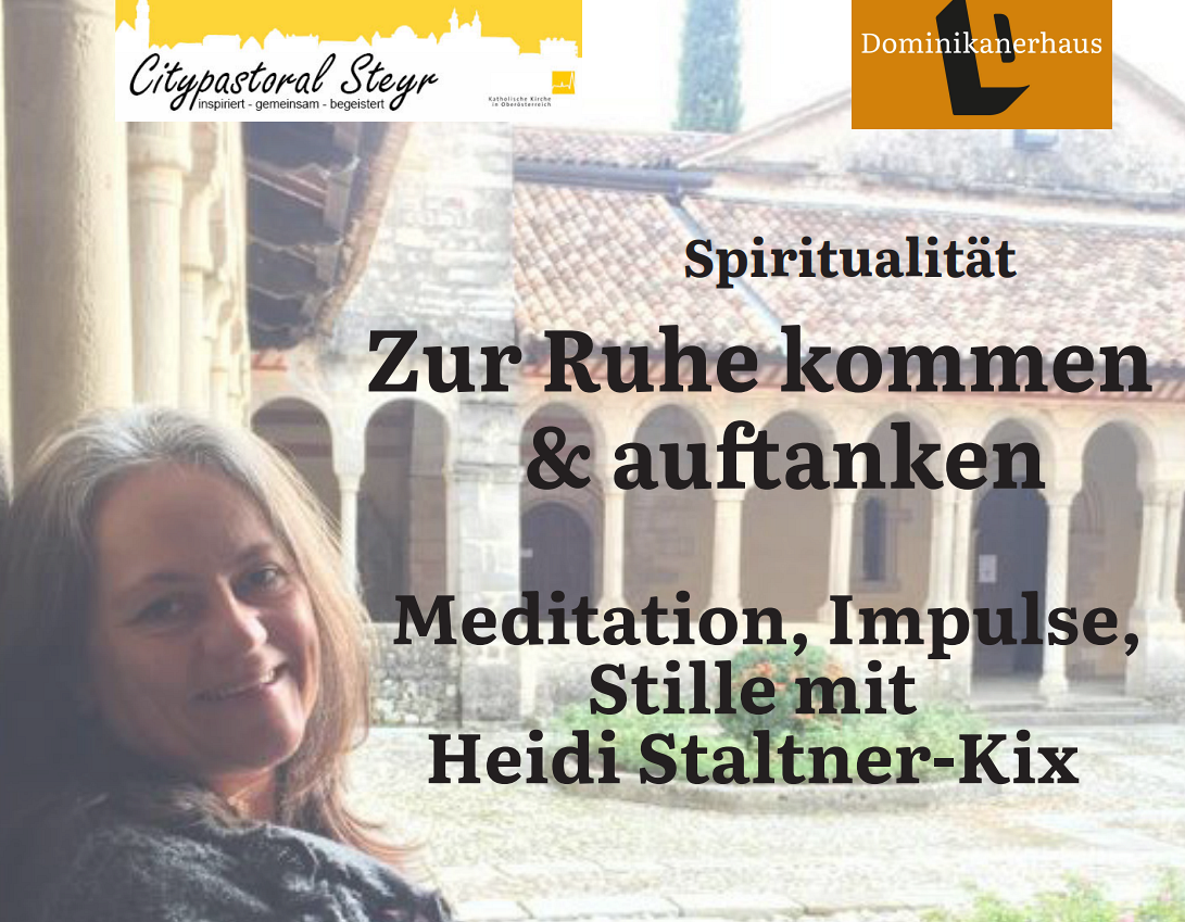 Heidi Staltner-Kix im Innenhof des Dominikanerhauses