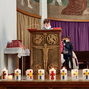 Familienmesse und Gruppengottesdienst der Erstkommunionkinder