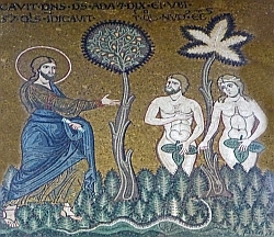 Adam und Eva, Monreale