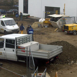 Hl. Nikolaus auf der pfarrlichen Baustelle