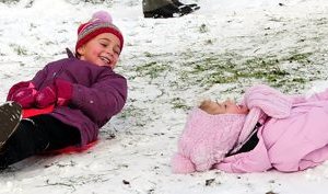 Schnee im Kindergarten