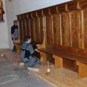 Ausmalen, Aufbau der Bänke