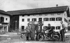 Franz Jägerstätter mit Motorrad
