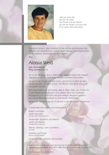 Aloisia Weiß