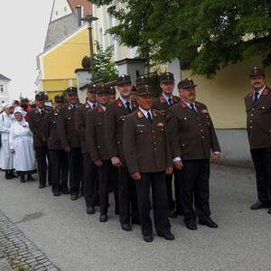 Fronleichnamsprozession auf Rädern