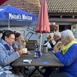 Ausklang im Gastgarten