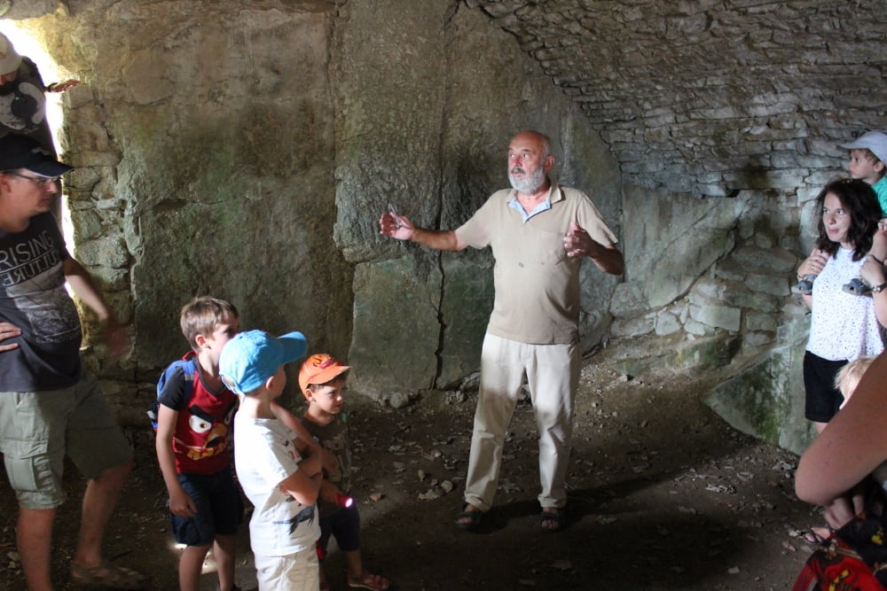 Familienwoche 2018 / Christoph Reinisch und Margarete Stadlbauer Burgführung
